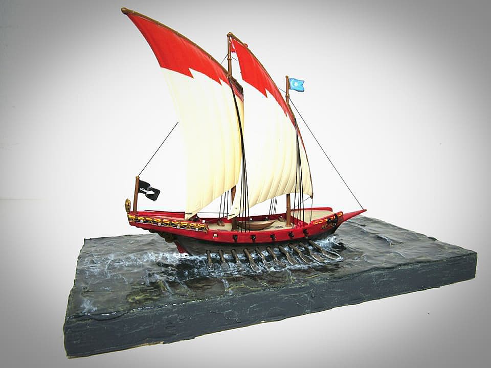 Lindberg Barbary Pirate Ship Plastic Model Sailing Ship Kit 1/250 Scale 