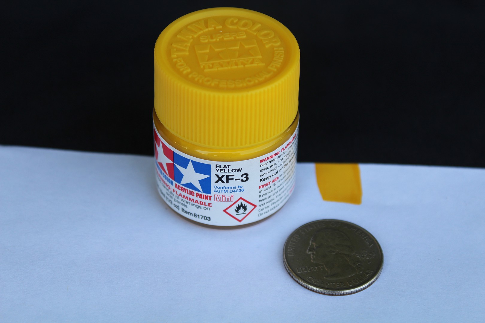 Tamiya - Acrylic XF3 Flat, Yellow - 81303