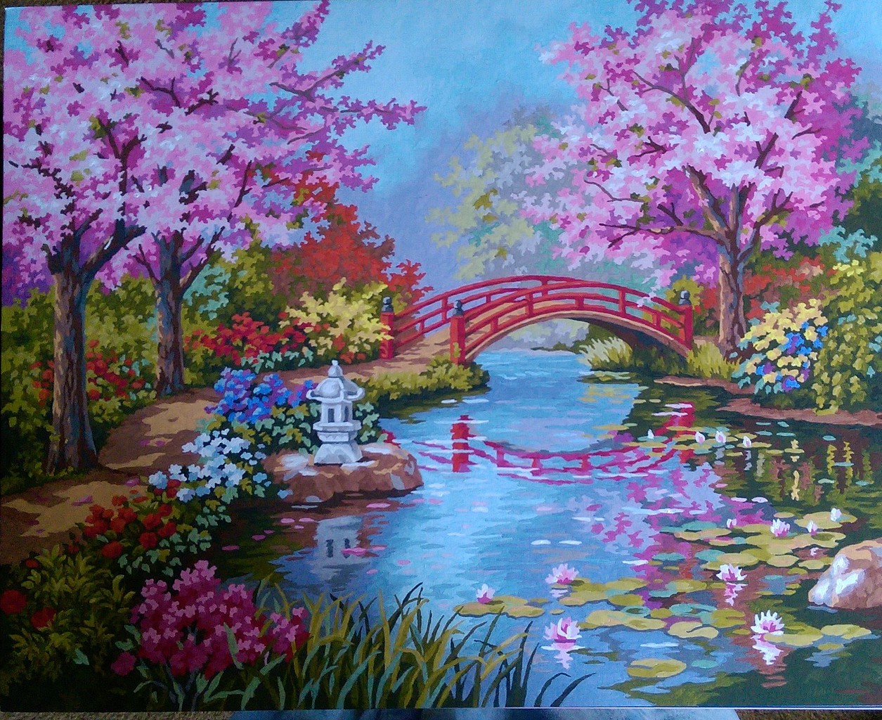 Paintworks Paint By Number 20x16 Japanese Garden