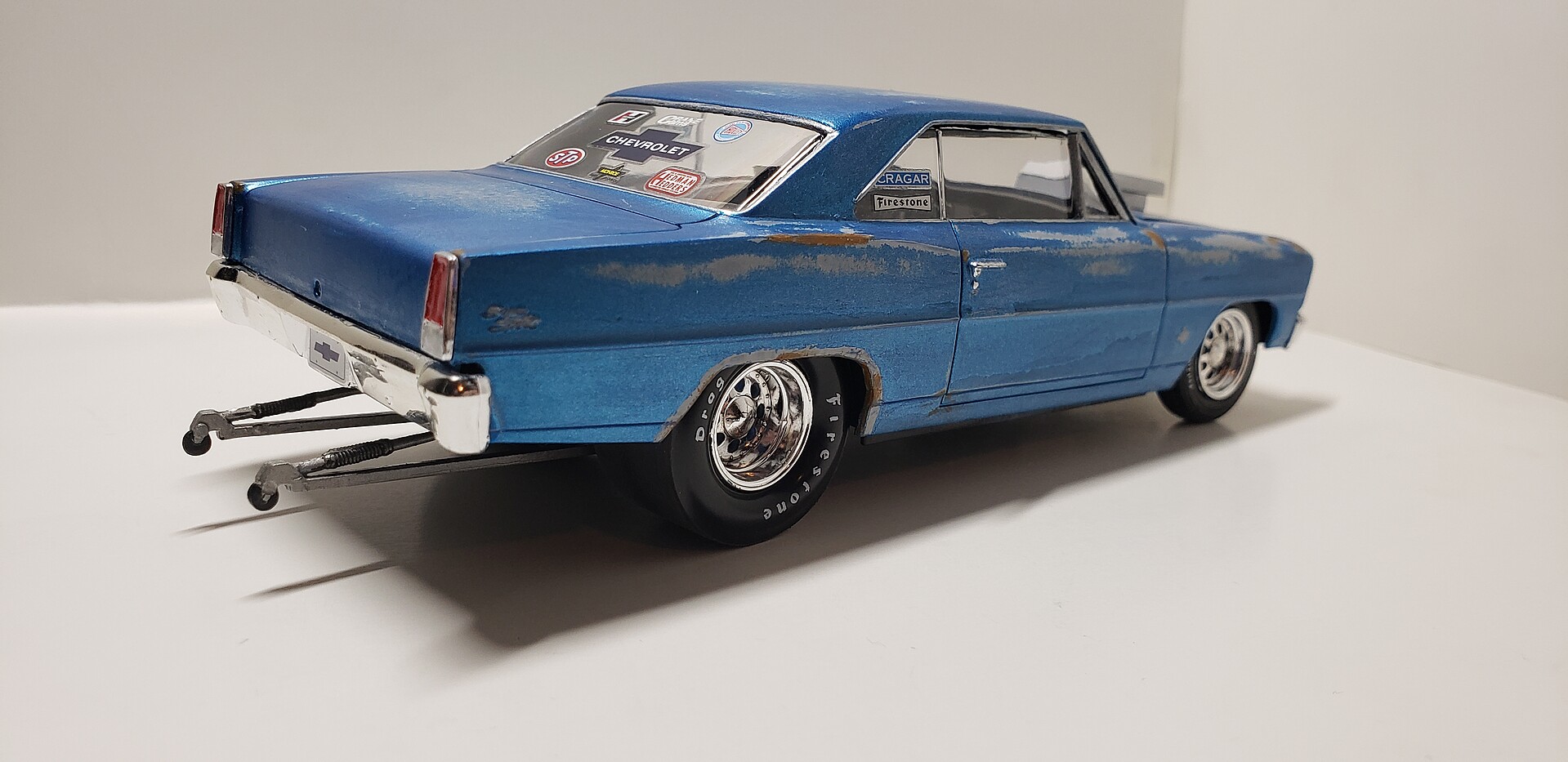 1966 Chevy Nova Pro Street Plastic Model Car Kit 125 Scale 636 Pictures By 5751