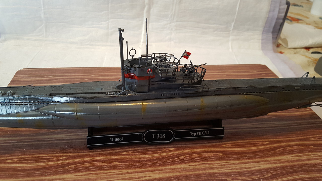 German U-Boat Type VIIC/41 Atlantic Version -- Plastic Model Military ...