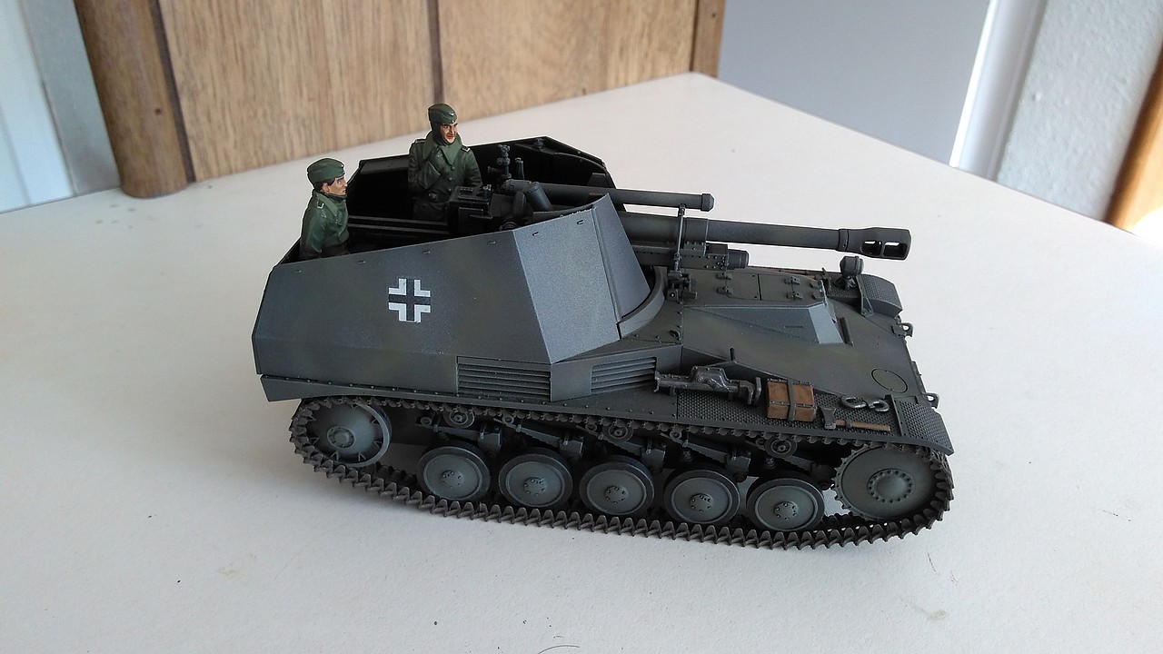 German Howitzer Wespe Tank Plastic Model Military Vehicle Kit 1