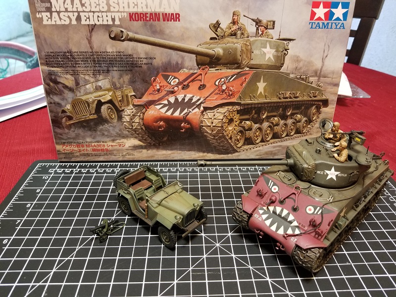 US Medium Tank M4A3E8 Sherman Easy Eight Plastic Model Military Vehicle Kit 1 35 35359 