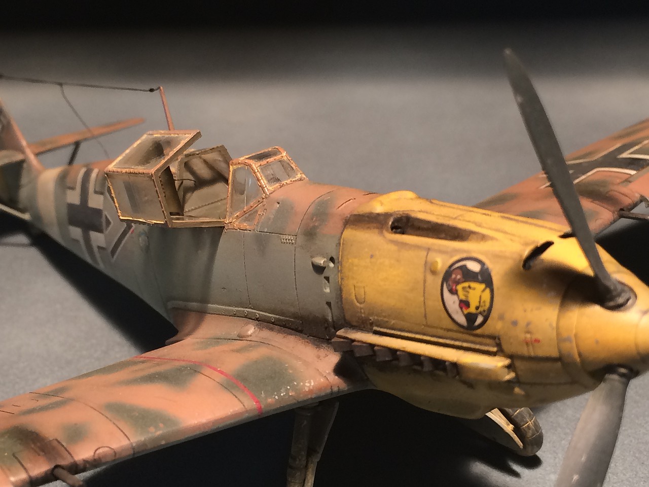 Messerschmitt Bf109E-4/7 Tropical Fighter WWII -- Plastic Model ...