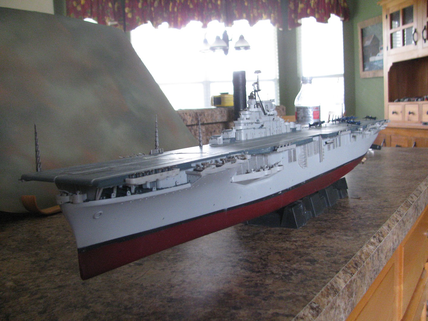 USS Franklin CV13 Aircraft Carrier 1944 -- Plastic Model Military Ship ...