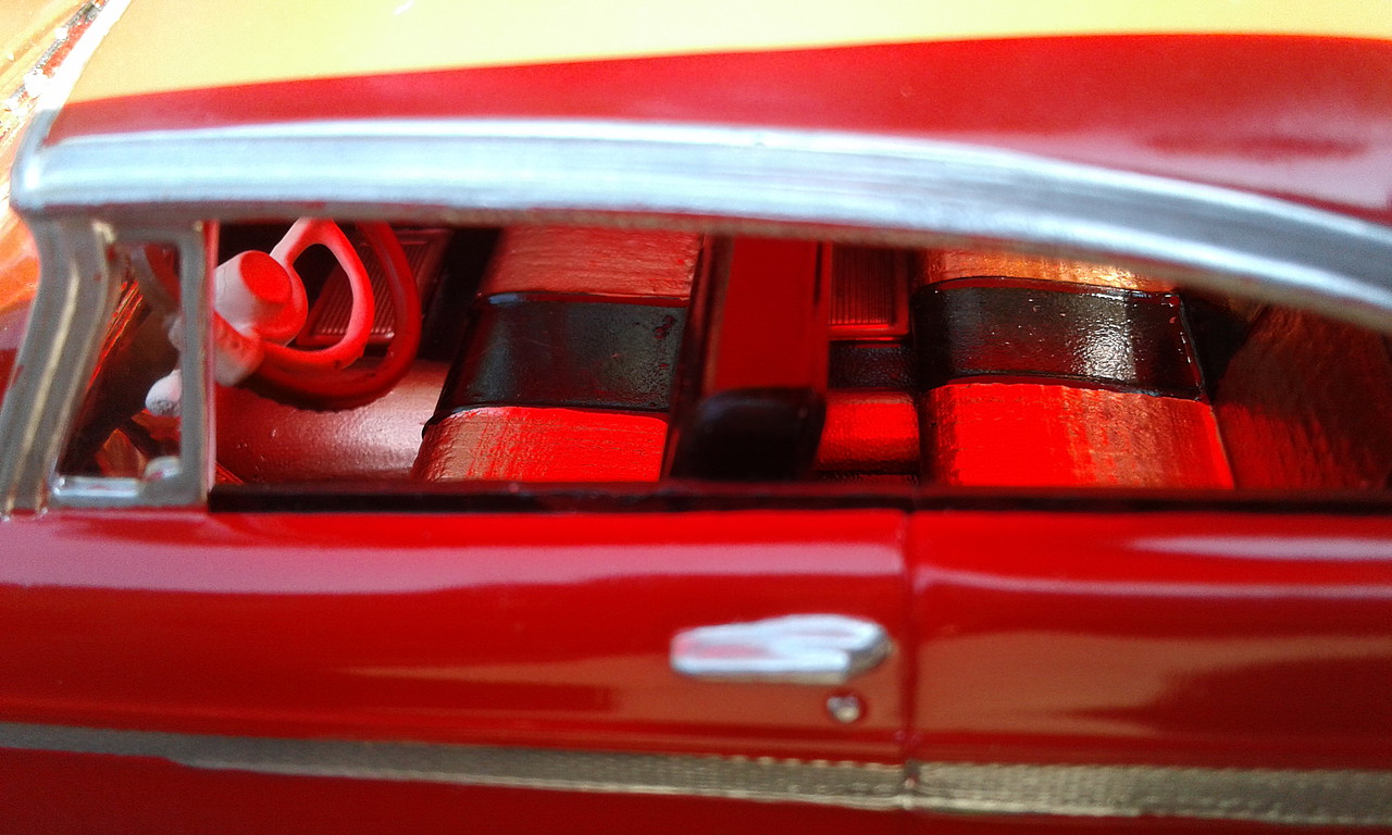 1958 Plymouth Christine Car (Red) Plastic Model Car Kit 1/25