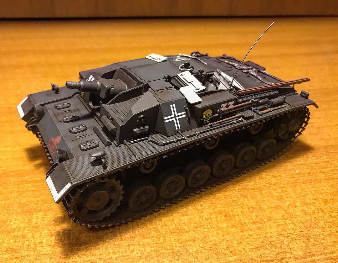 German Sturmgeschutz III Ausf B Tank -- Plastic Model Military Vehicle ...