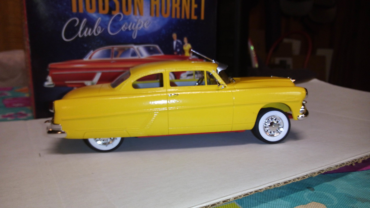 1954 Hudson Hornet Coupe -- Plastic Model Car Kit -- 1/25 Scale -- #1213  pictures by paul.schwietert