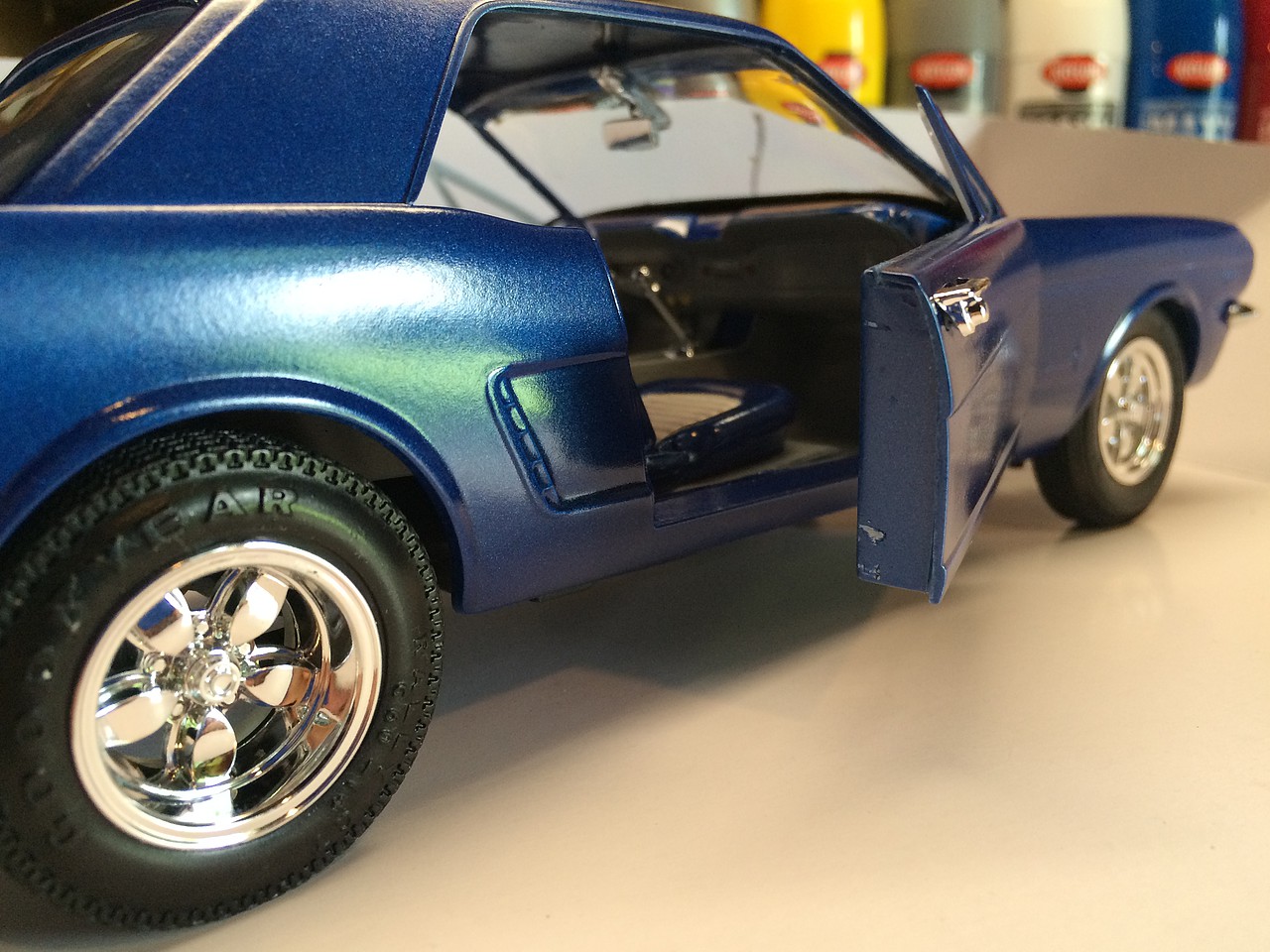 1965 Ford Mustang -- Plastic Model Car Kit -- 1/16 Scale -- #872_06 ...