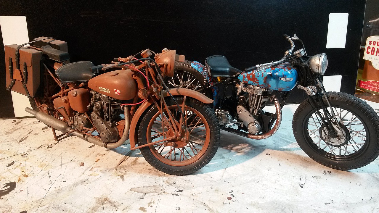 WWII Triumph 3WH Motorcycle Pictures