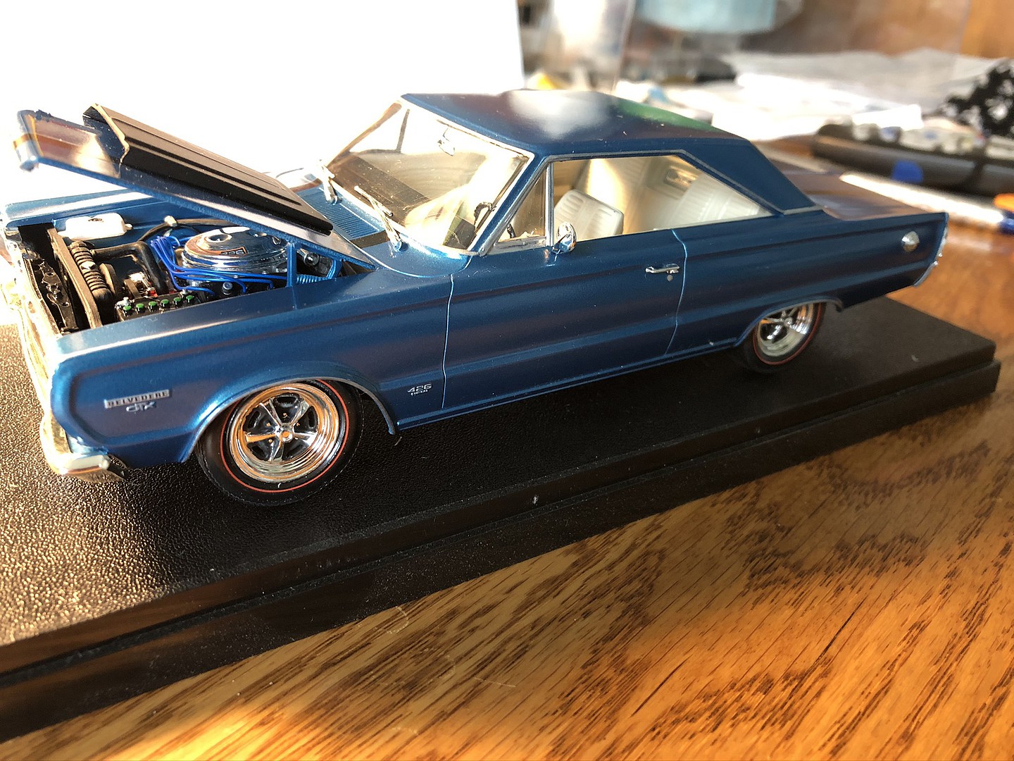 for 1/25th Model Cars 3D printed Details about   1967 GTX Dogdish Hubcap 