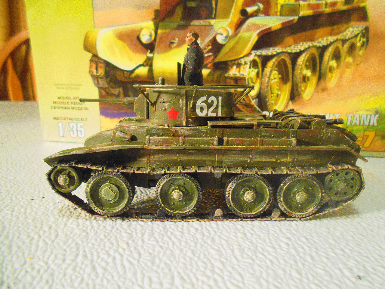 kingkit model scrapyard 1/35 italeri 272 bt-5 soviet light tank - incomplete