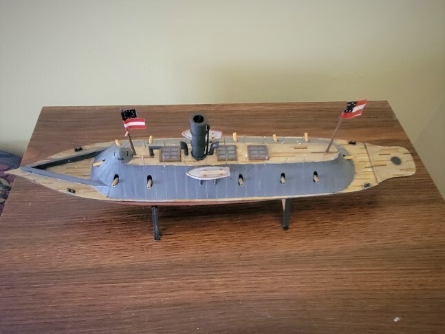 USS Monitor & Merrimack Civil War Ironclad Ships Set -- Plastic Model ...