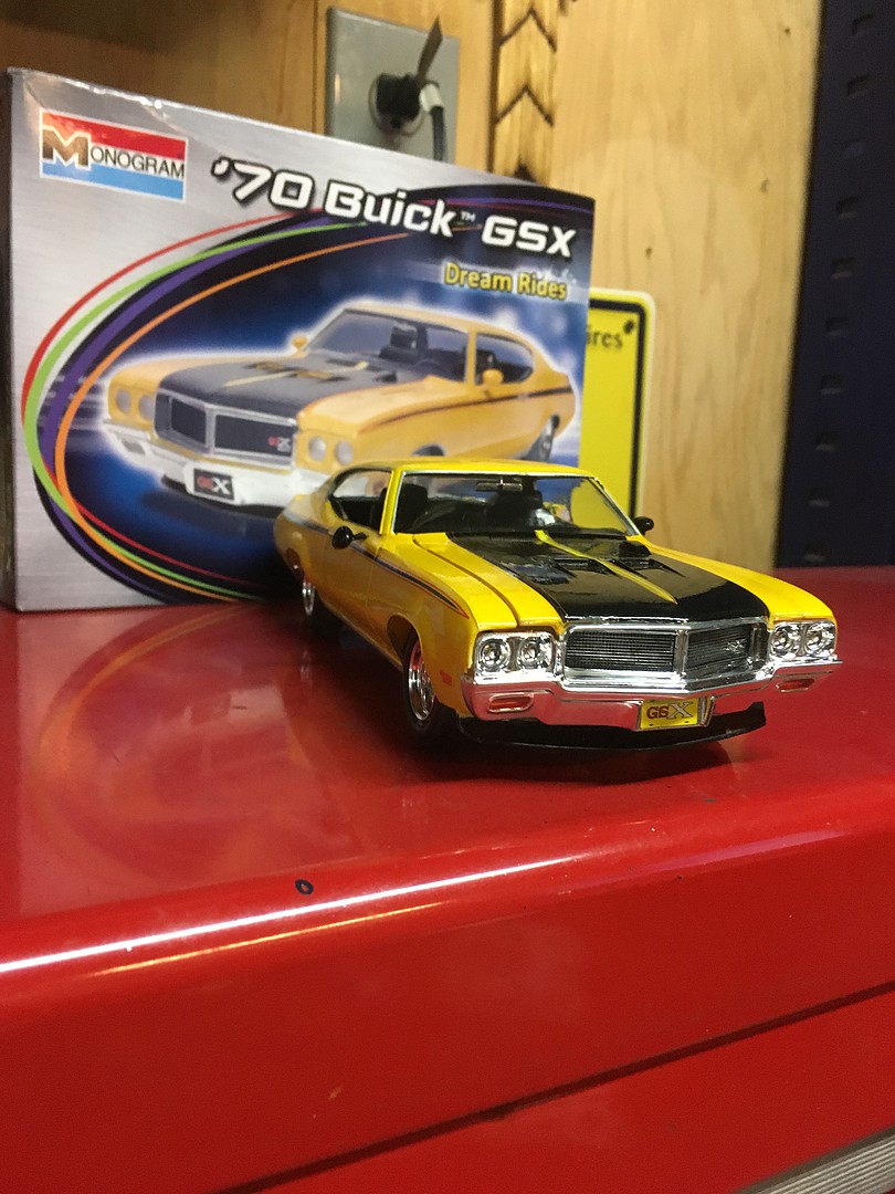 1970 Buick Gsx Plastic Model Car Kit 1/24 Scale 854030