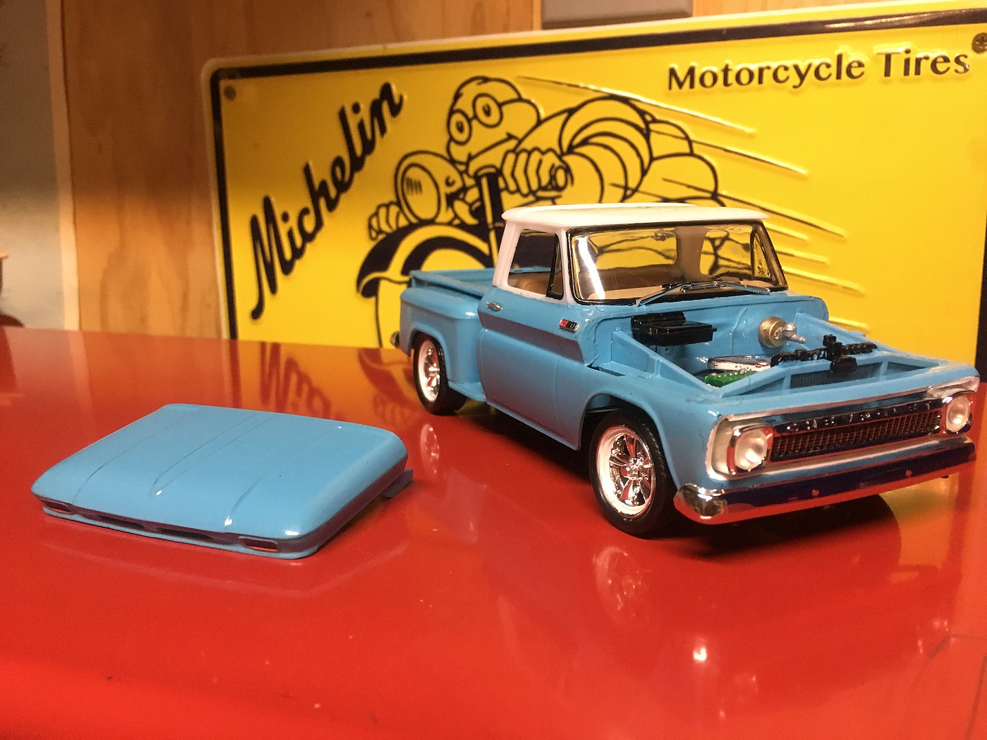 1965 Chevy Stepside Pickup 2n1 Plastic Model Truck Kit 125