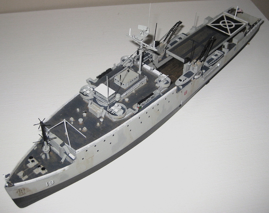 Amphibious Transport Landing Ship Boat Plastic Model Military Ship