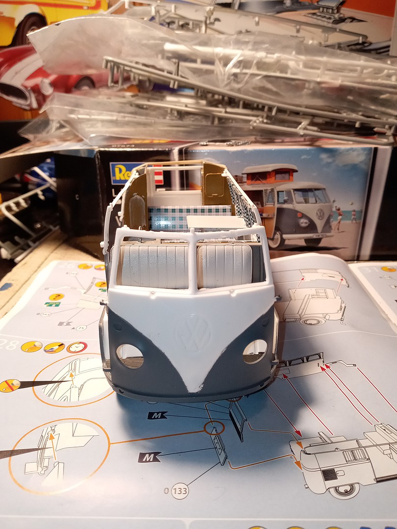 VW T1 Van Camper -- Plastic Model Vehicle Kit -- 1/24 Scale -- #7674 ...