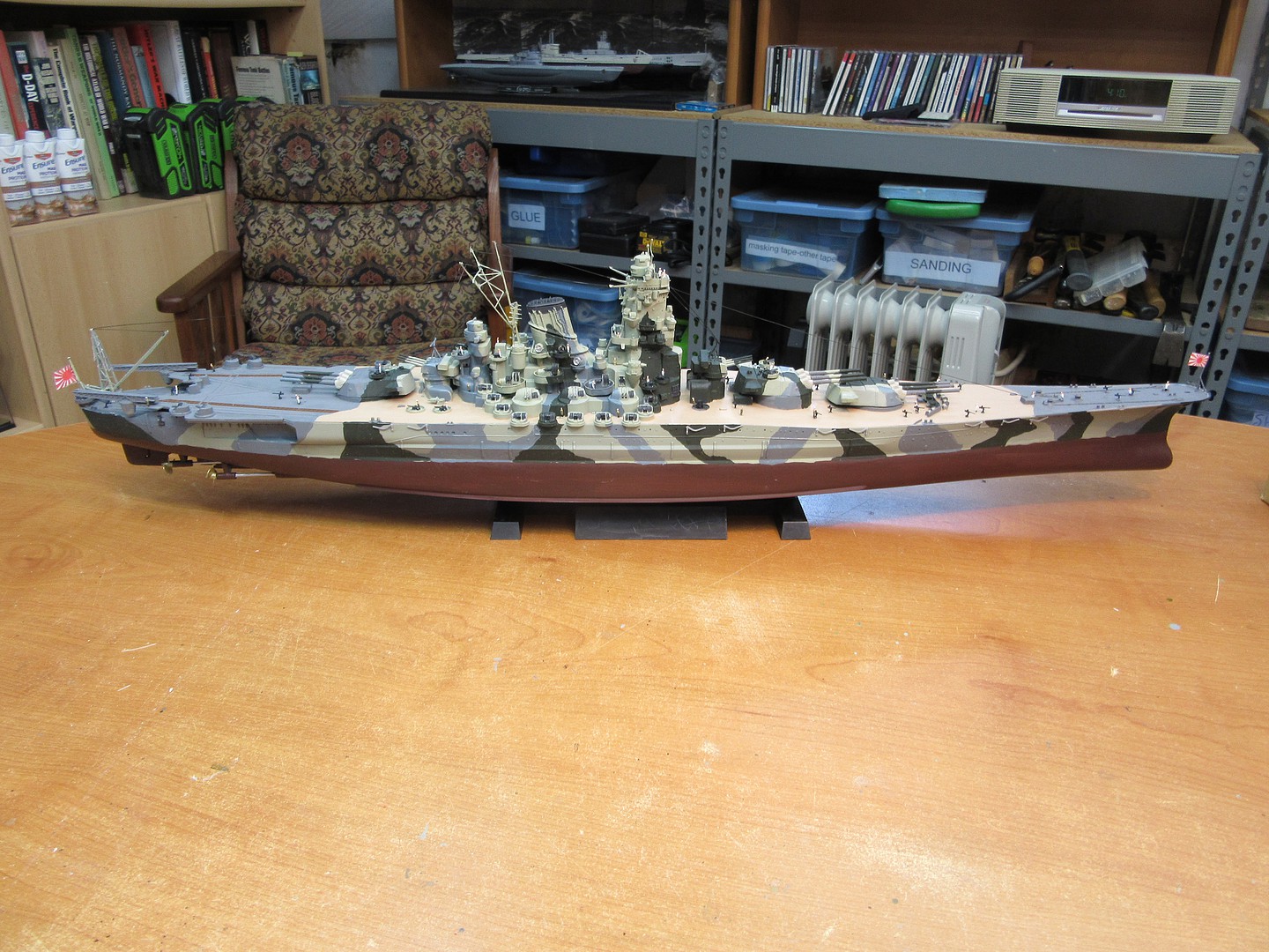 Japanese Battleship Yamato Boat -- Plastic Model Military Ship Kit -- 1 ...