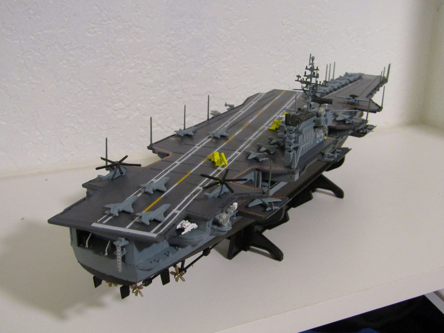 Uss Kitty Hawk Plastic Model Aircraft Carrier Kit 1 800 Scale | Free ...