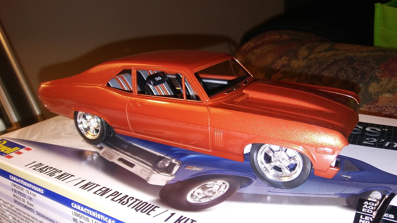 1969 Chevy Nova SS -- Plastic Model Car Kit -- 1/25 Scale -- #852098 ...