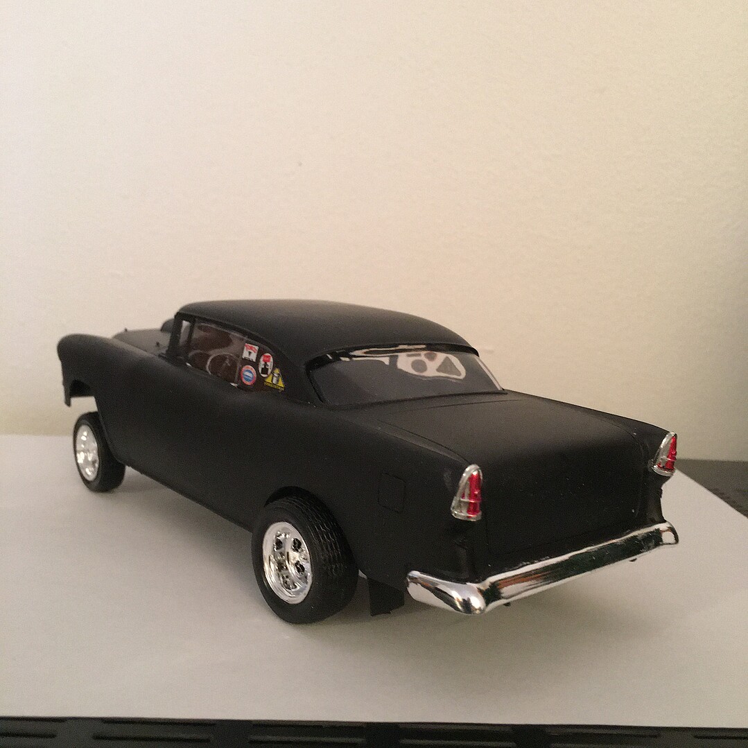 Revell-Monogram '55 Chevy Bel Air Street Machin 2 in 1 Plastic Model Car  Kit 1/24 Scale #4519