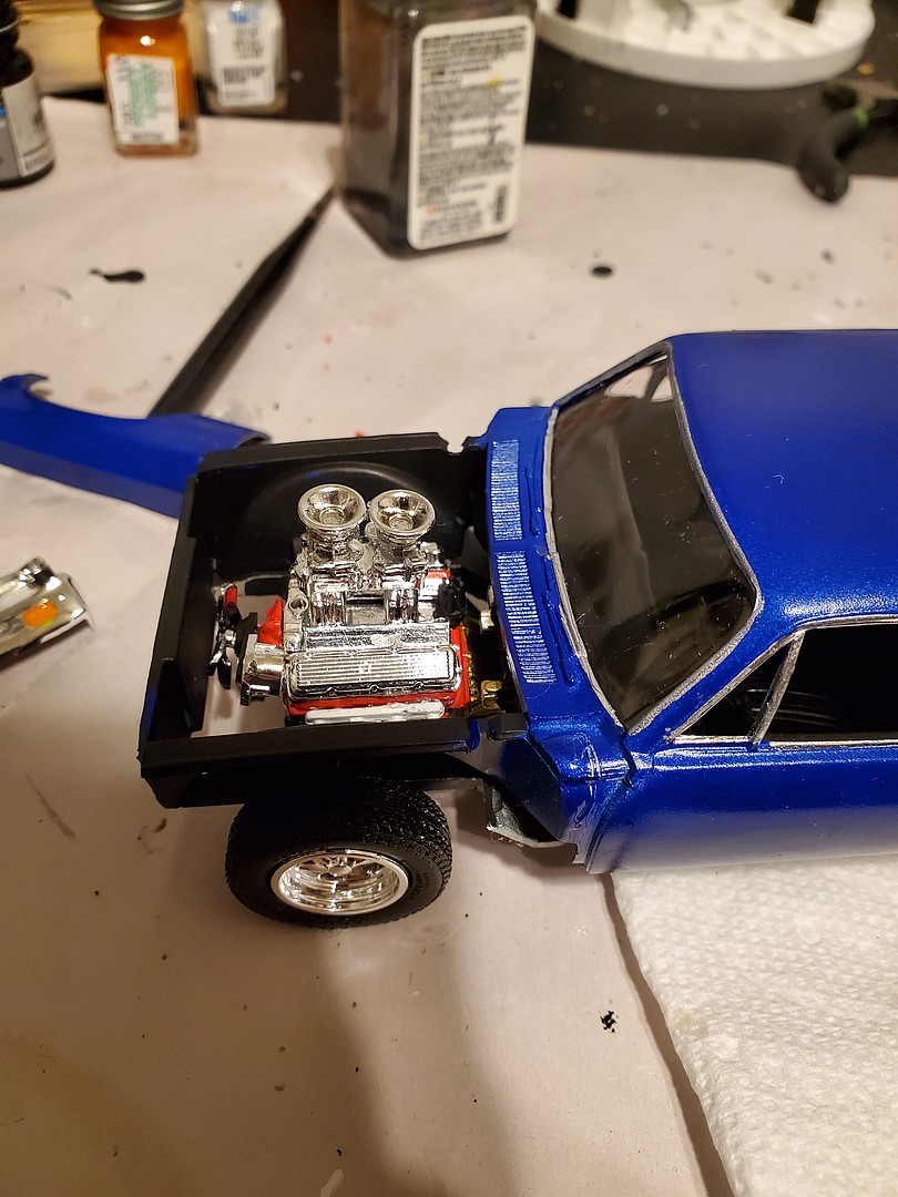 thumbnail image 2 of Skill 2 Model Kit 1972 Chevrolet Nova SS \"Pro Stocker\" 1/25 Scale Model 2 of 12