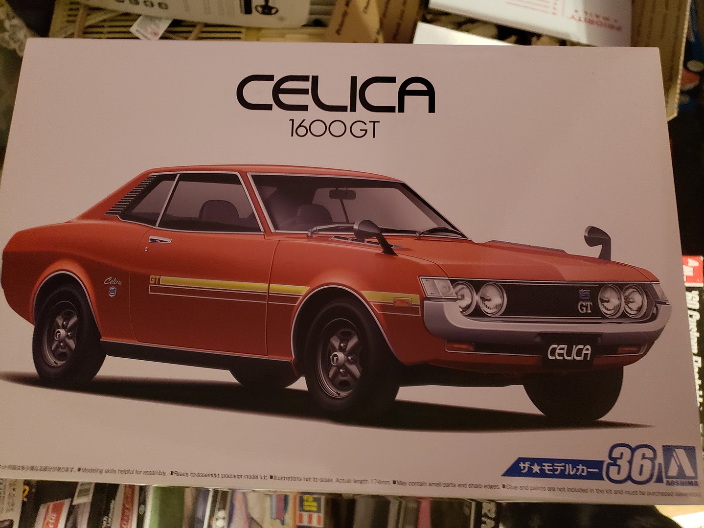 1972 Toyota Celica 1600GT 2-Door Car -- Plastic Model Car Kit -- 1/24 ...