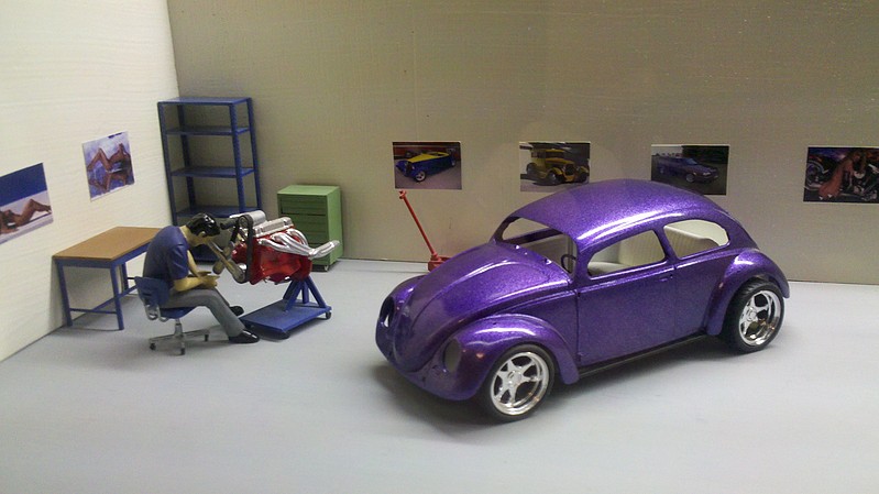 Vw Model Kit 1966 Volkswagen Beetle VW BUG -- Plastic Model Car Kit -- 1/24 Scale ...