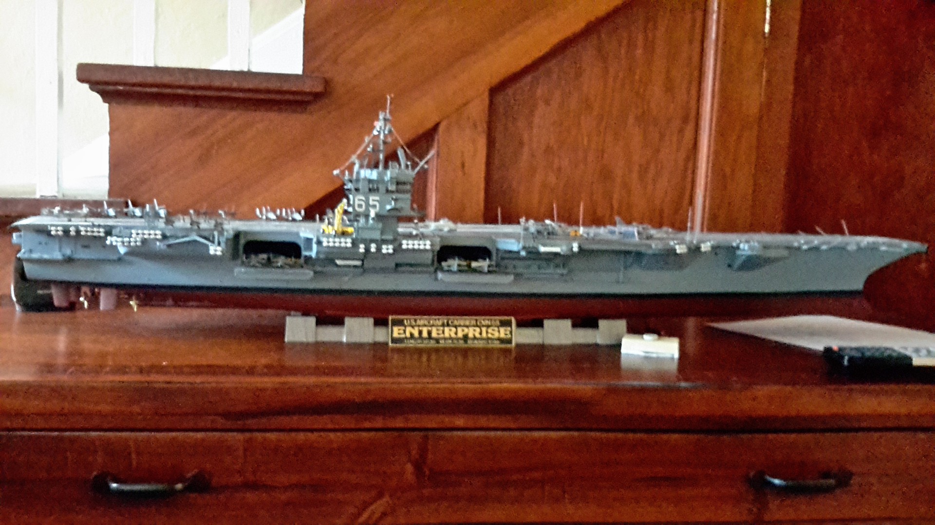 USS Enterprise Carrier Boat -- Plastic Model Military Ship Kit -- 1/350 ...