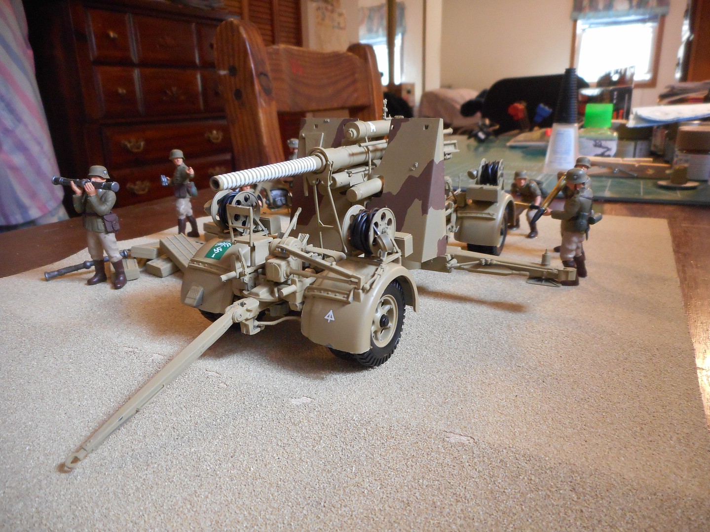 MAQUETTE TAMIYA 1/35 GERMAN 88MM GUN FLAK 36 /37 MRC MODEL KIT GUN