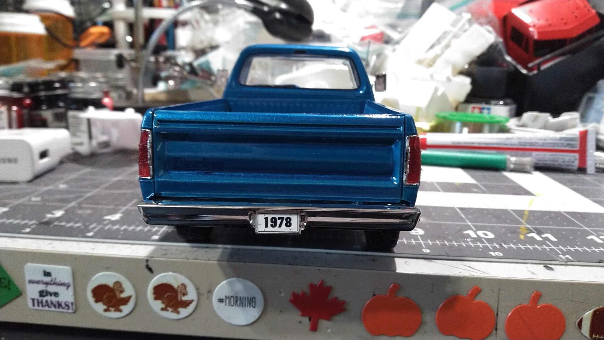 1978 Dodge D100 Custom Pickup Truck -- Plastic Model Truck Vehicle Kit ...