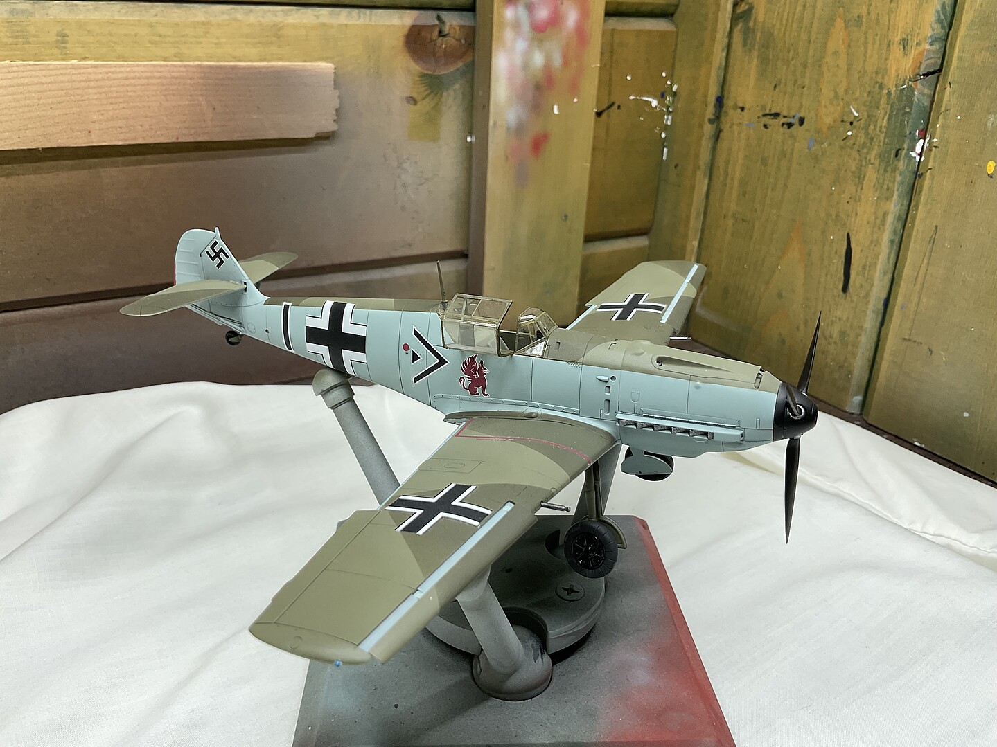 Messerschmitt BF109E Fighter Aircraft WWII -- Plastic Model Kit -- 1/48 ...