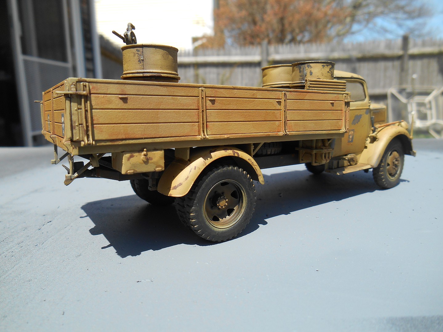 German 3Ton 4x2 Cargo Truck -- Plastic Model Military Vehicle Kit -- 1/ ...