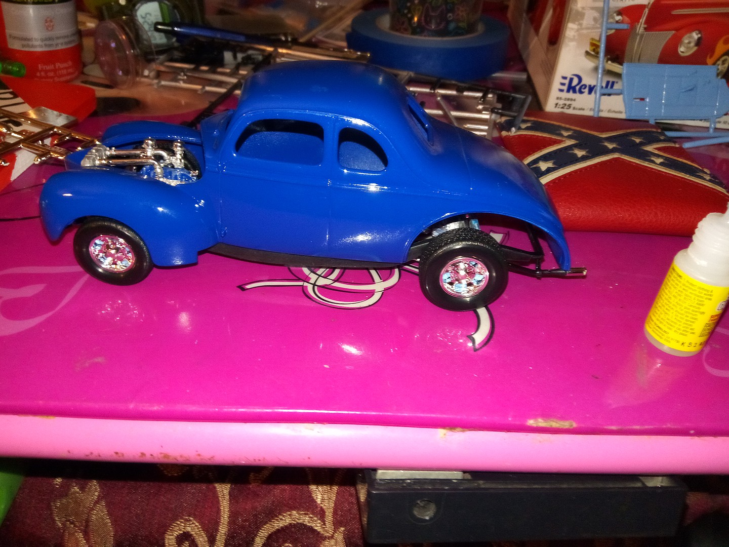 1940 Ford Coupe (Orange) Plastic Model Car Kit 1/25 Scale 850 pictures by