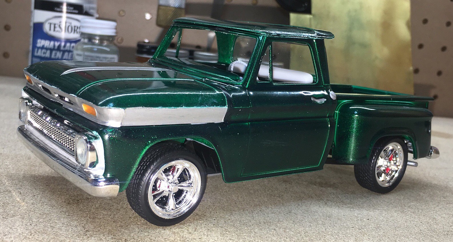 1965 Chevy Stepside Pickup 2'n1 -- Plastic Model Truck Kit -- 1/25 ...