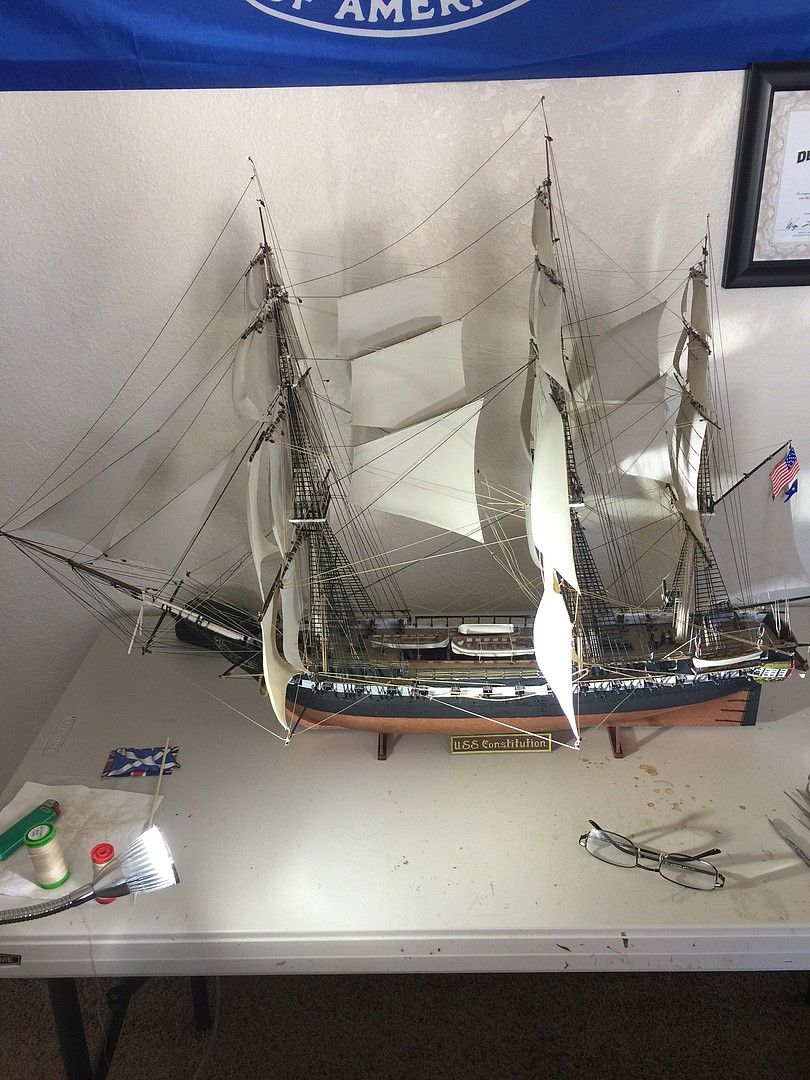 USS Constitution Plastic Model Sailing Ship Kit 1/96 Scale
