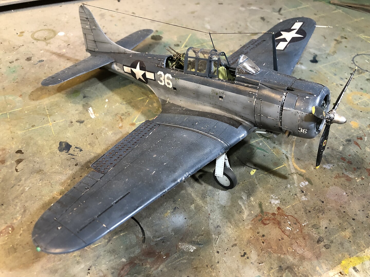 SBD3 Dauntless Aircraft Plastic Model Airplane Kit 1 48 Scale 