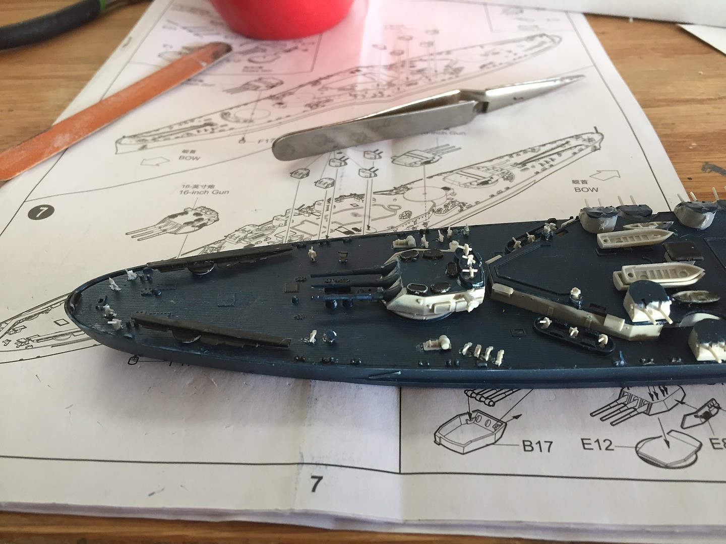 Trumpeter USS Washington BB56 Battleship Plastic Model Military