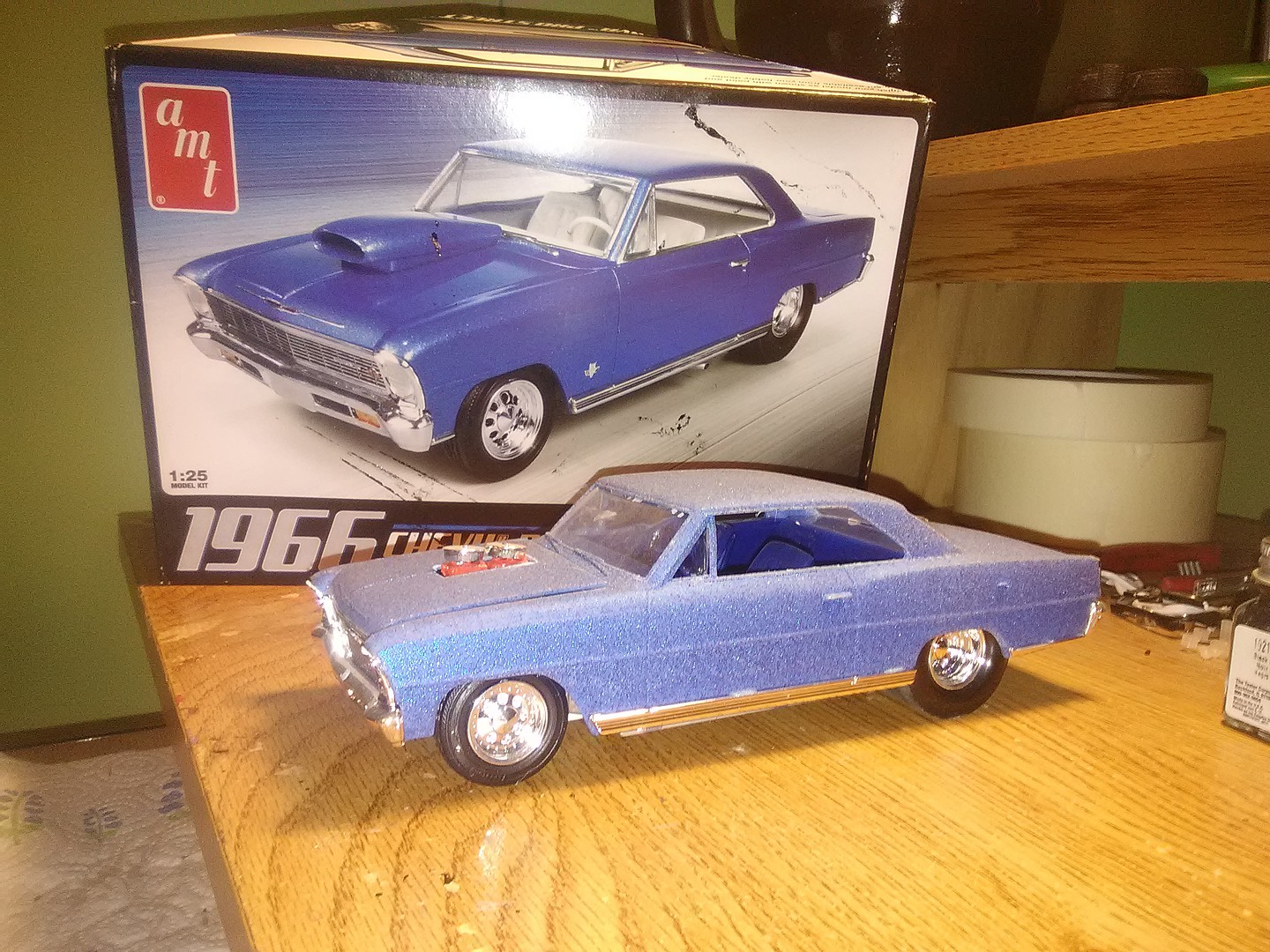 1966 Chevy Nova Pro Street Plastic Model Car Kit 125 Scale 636 Pictures By Chadmoree 9889