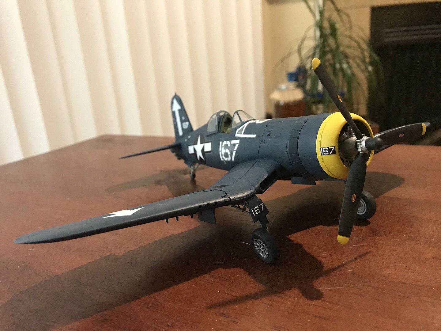 Vought F4u 1d Corsair Fighter Aircraft Plastic Model Airplane Kit