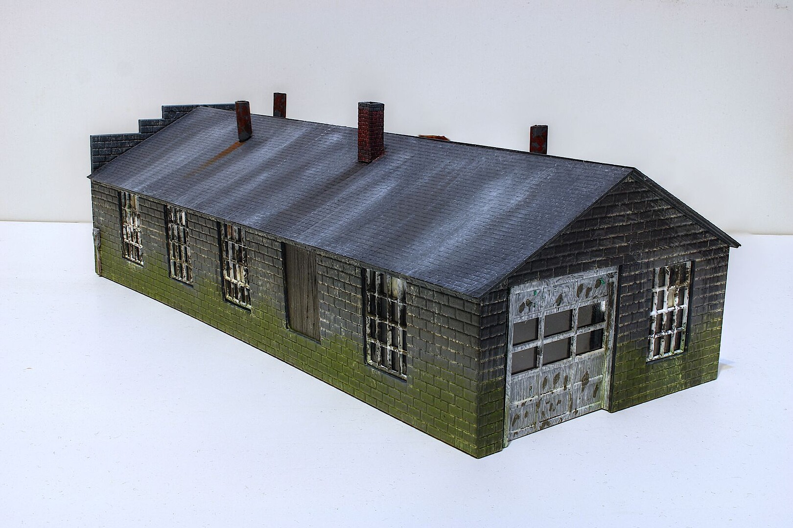 Machine Shop/Service Garage Kit -- HO Scale Model Railroad Building ...