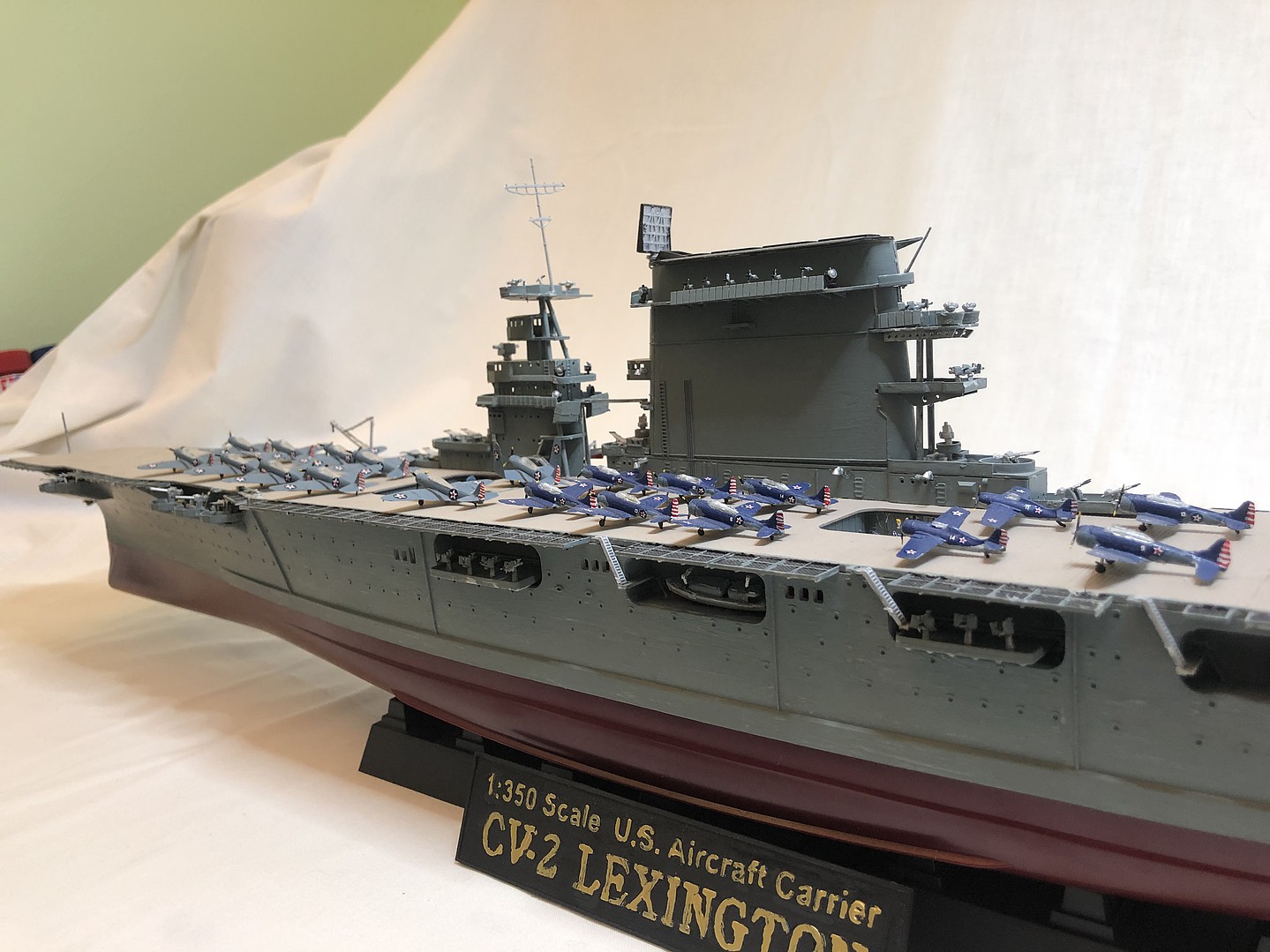 USS Lexington AC CV-2 May 1942 Carrier -- Plastic Model Military Ship ...