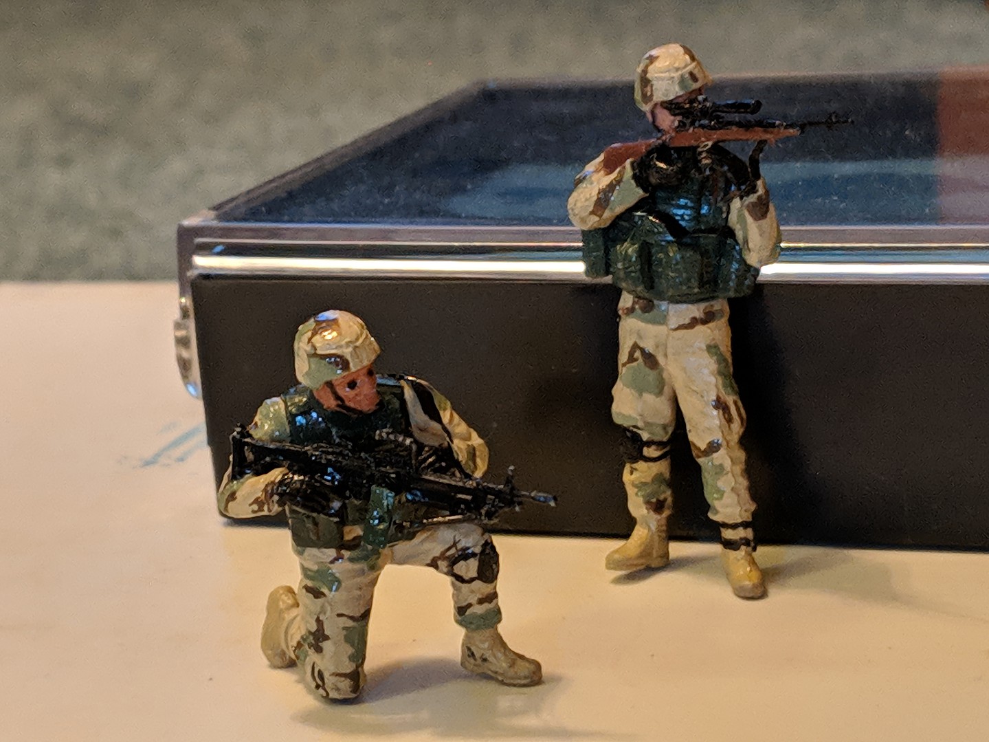 Master-Box US Soldiers Check Point Iraq (4) Plastic Model Military