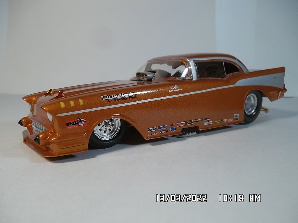 Tom ''Mongoose'' McEwen 1957 Chevy Funny Car -- Plastic Model Car Kit ...