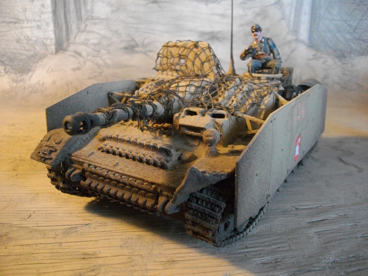 German Sturmgeschutz IV Tank -- Plastic Model Military Vehicle Kit -- 1 ...