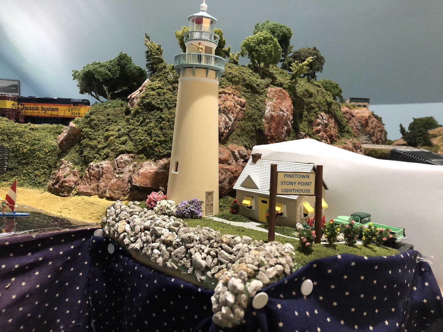 Rocky Point Lighthouse Kit -- HO Scale Model Railroad Building -- #3663 ...