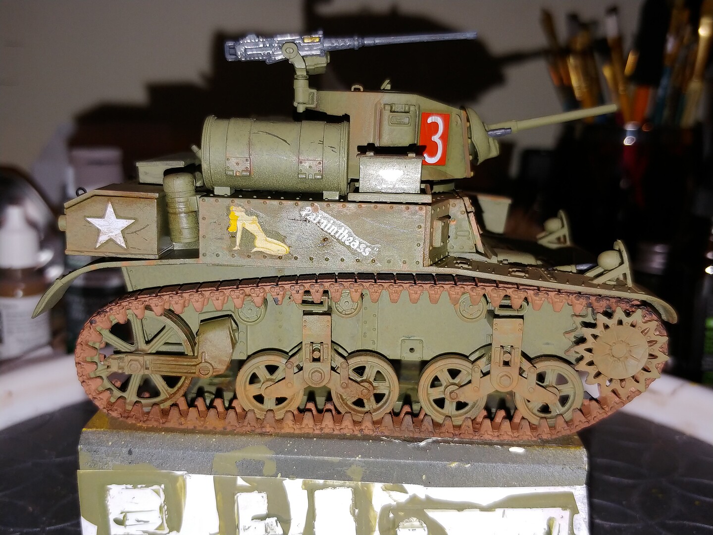 Academy M3a1 Stuart Light Tank 1/35 Model Kit 13269 for sale online 