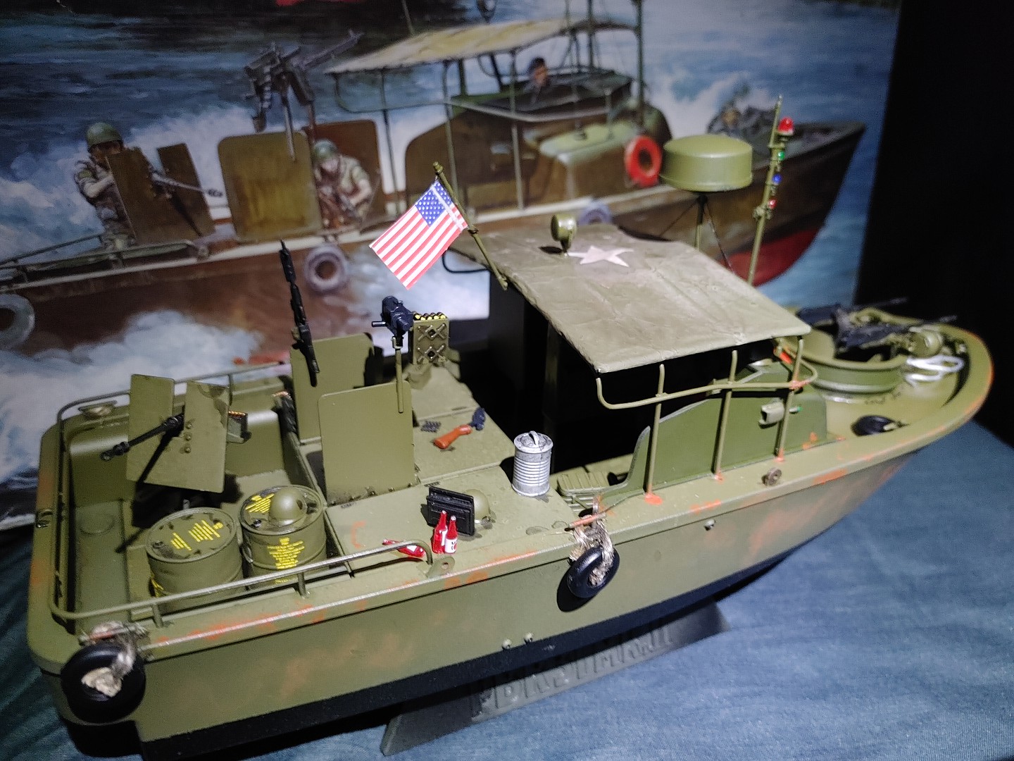 US Navy PBR31 MkII Pibber Boat -- Plastic Model Military Ship Kit -- 1/ ...