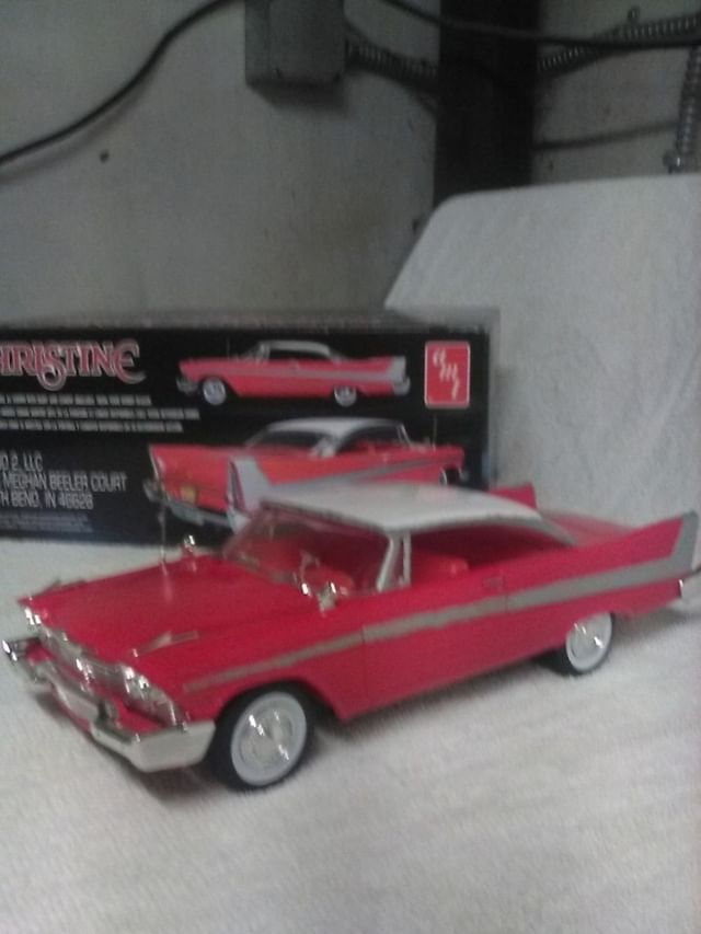 AMT 1958 Plymouth Christine Car (Red) Plastic Model Car Kit 1/25