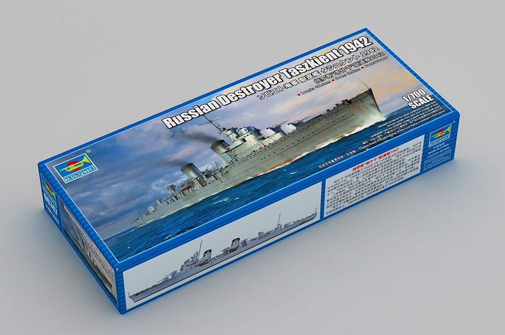 Russian Destroyer Taszkient 1942 -- Plastic Model Military Ship Kit ...